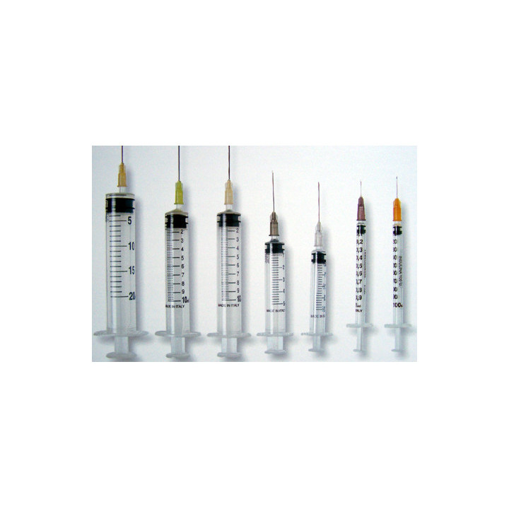 Scatola siringhe 3pezzi con ago